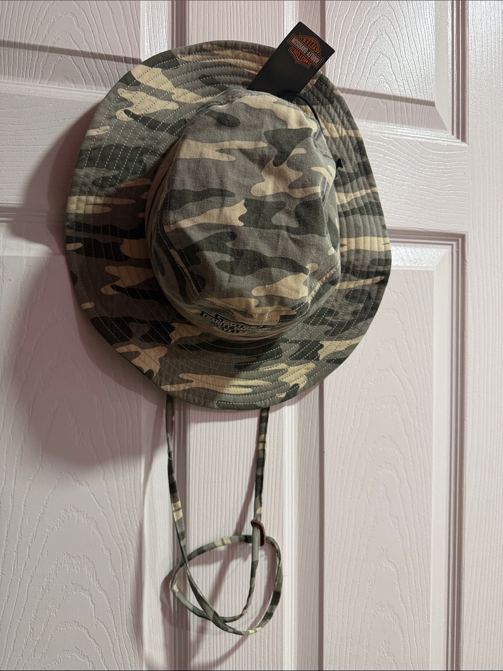 Harley-Davidson Camo Bucket Hat in Green and Tan